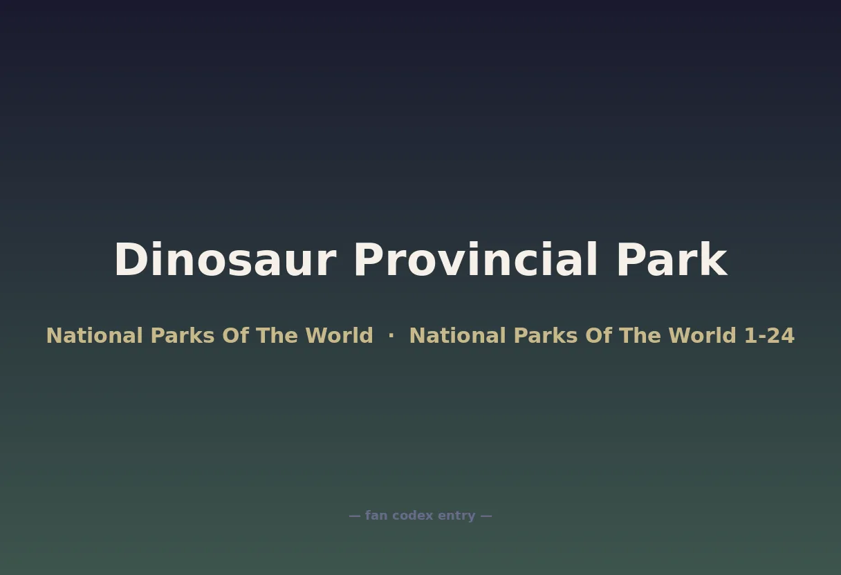 Dinosaur Provincial Park