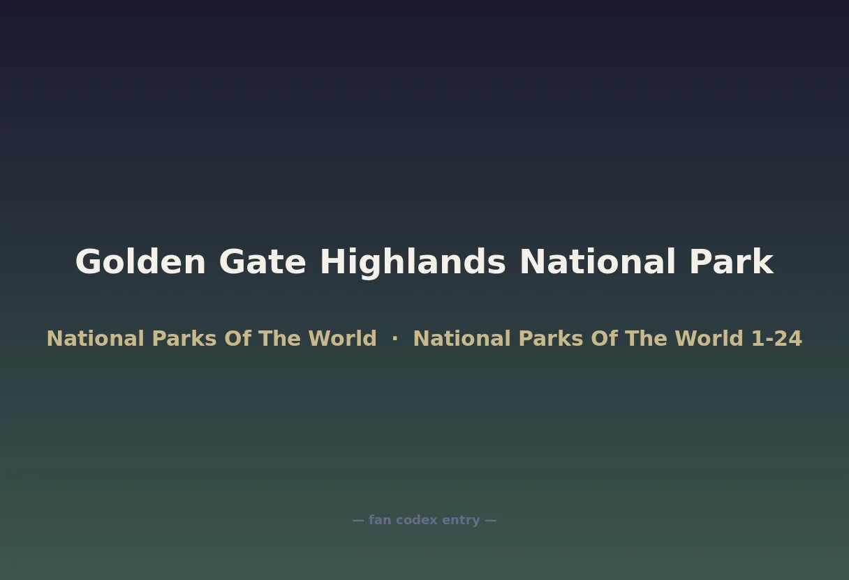 Golden Gate Highlands National Park
