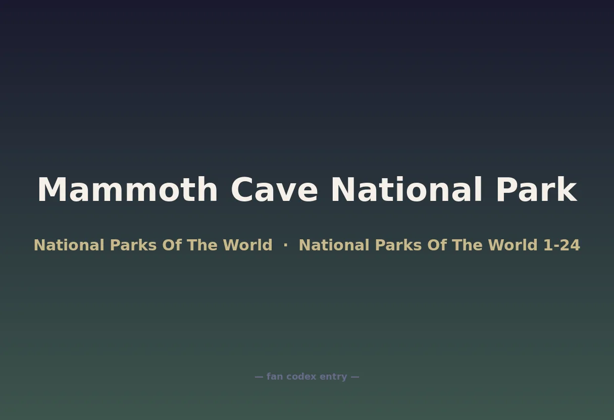 Mammoth Cave National Park