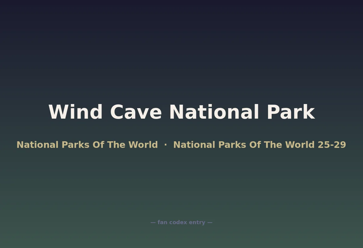 Wind Cave National Park